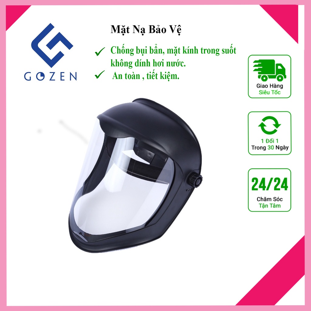 Mặt nạ bảo hộ chống bụi, kính chống dịch - không mờ hơi nước, che chắn chống giọt bắn [HÀNG LOẠI 1]