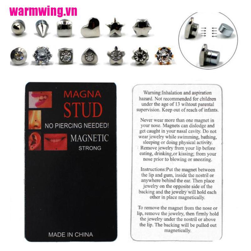 [WMVN] Khuyên Xỏ Sụn Tai / Môi / Tai Không Xỏ Có Nam Châm
