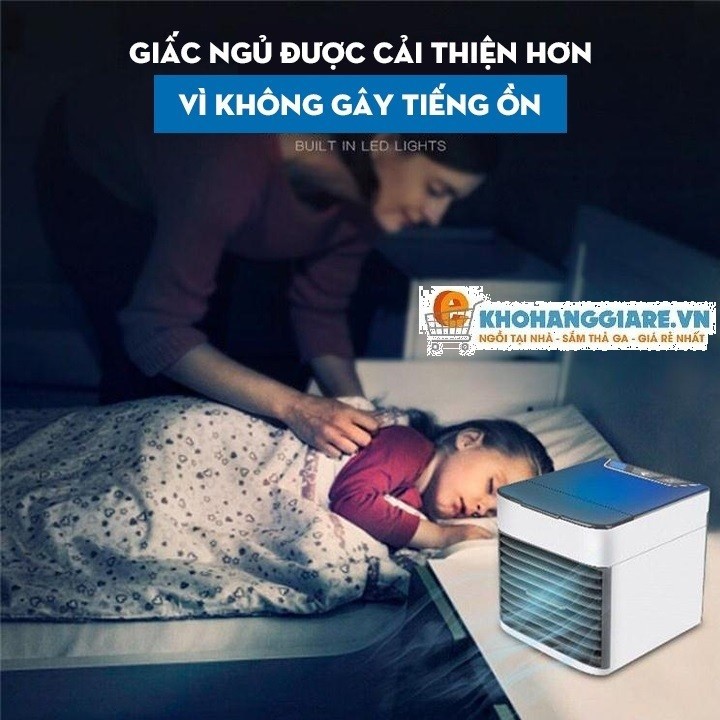 Quạt Điều Hòa Mini - Quạt mini - Máy điều hòa mini dùng hơi nước đá làm mát và sạch không khí tốt cho sức khỏe