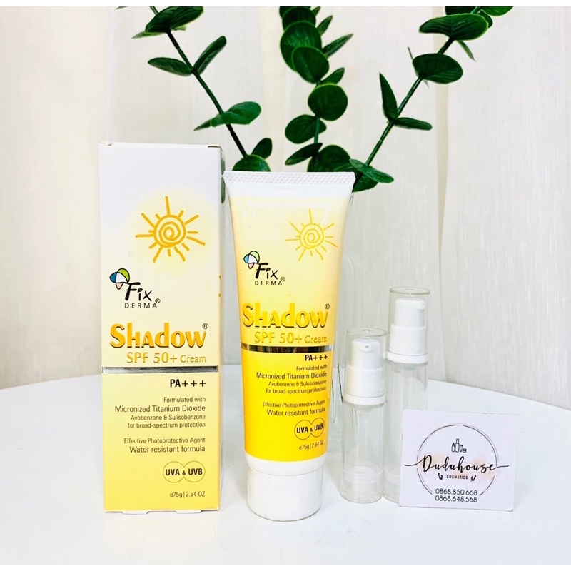 Kem chống nắng Fixderma shadow spf50+ dạng Cream 75ml