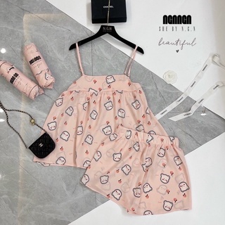 Bộ ngủ lụa 2 dây