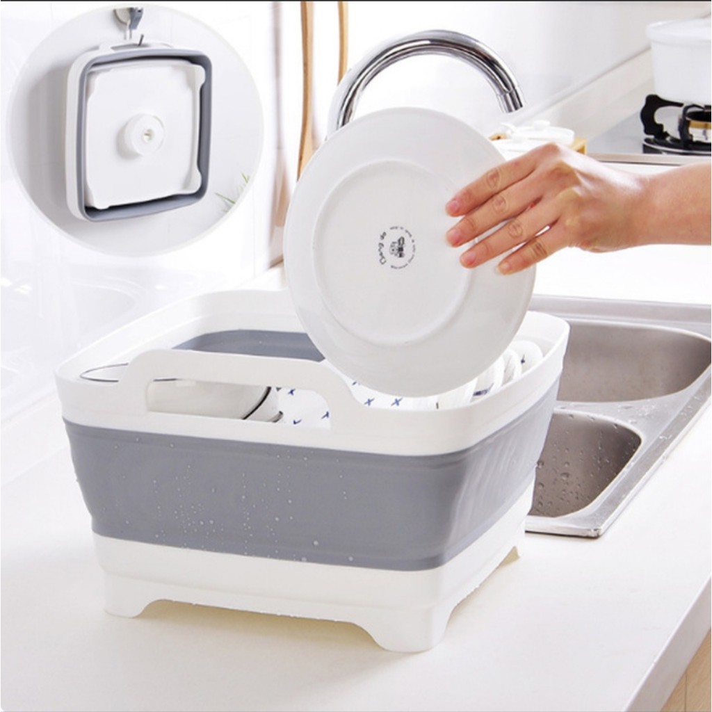 Bồn lavabo gấp gọn , thau chậu gấp gọn cao cấp cực kỳ tiện dụng trong gian bếp