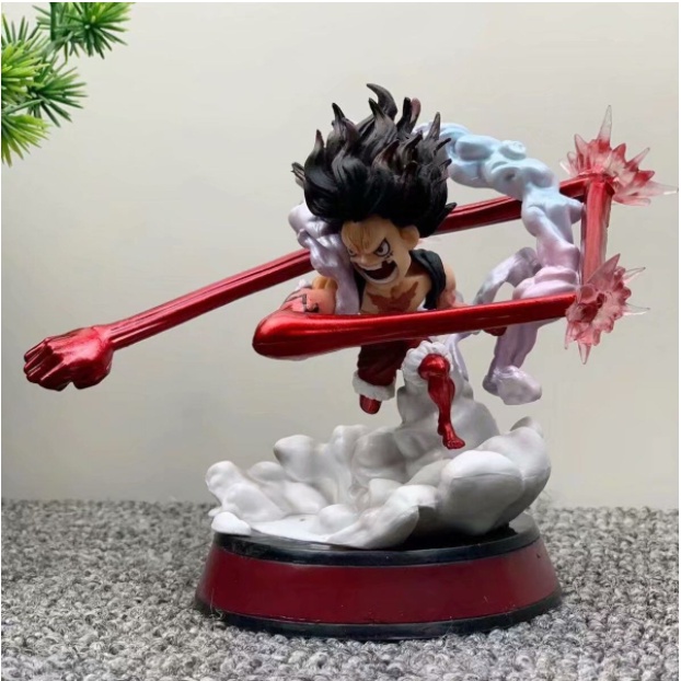 Mô hình One Piece Luffy Gear 4 Snake Man Cao 11cm , trạng thái chiến đấu , figure mô hình one piece