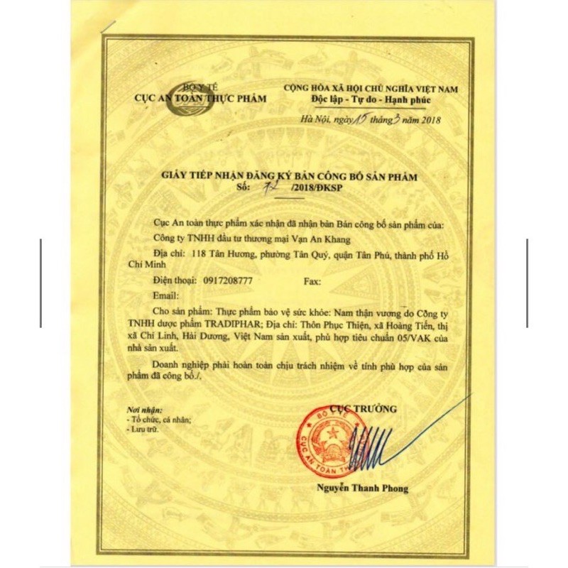 Nam thận vương bổ thận