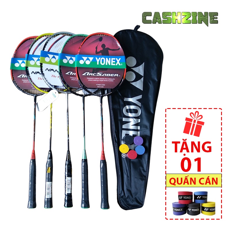 Vợt Cầu Lông Đơn ☘️  FREESHIP ☘️ Vợt đánh cầu Yonex 100% khung hợp kim Siêu Bền - Tặng 1 cuốn vợt + 1 bao vợt