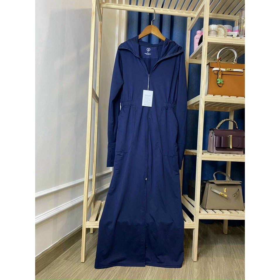 Váy Nắng Thân Dài Hàng Kim Cương Thông Hơi Chống UV Tuyệt Đối k55