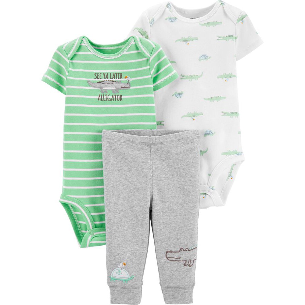 [CARTER'S USA] -  Bodysuit ngắn tay bé trai họa tiết hình thú B026