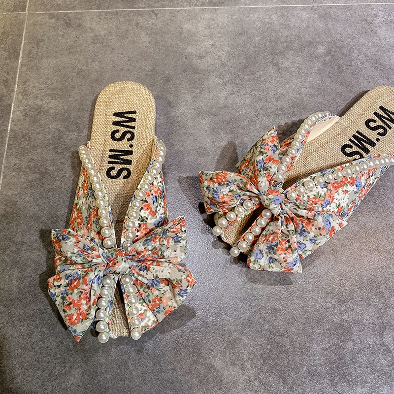 Dép đi biển IELGY in họa tiết hoa phong cách Hàn Quốc thời trang cho nữ