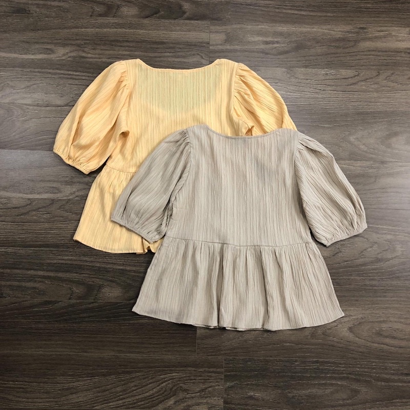 Áo babydoll thô nhún