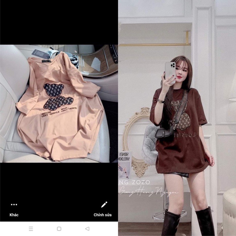 [Mã FASHIONT4WA2 giảm 10K đơn 50K] Áo thun tay lỡ freesize CHỮ HÀN HOT_ Áo Thun Quảng Châu