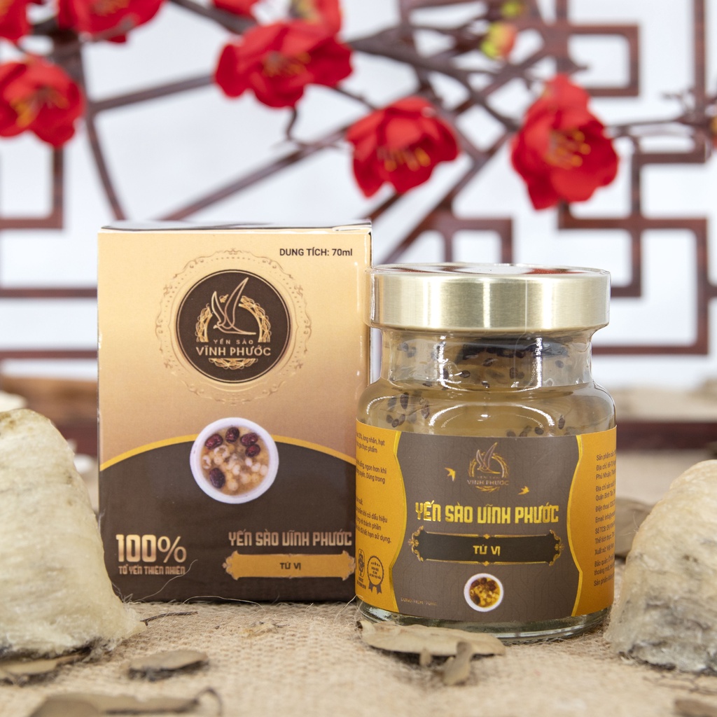 Yến Sào Chưng Tứ Vị Vĩnh Phước 70ml