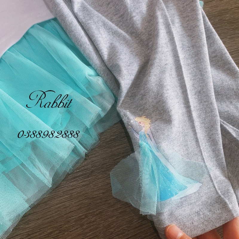 Set áo váy kèm quần legging Elsa