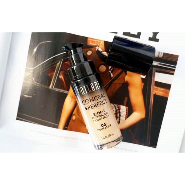 Kem nền Milani Conceal + Perfect 2-in-1 Foundation + Concealer (Made in Usa)-30ml | BigBuy360 - bigbuy360.vn