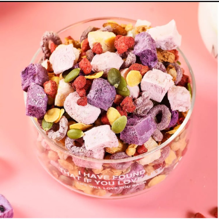 COMBO 2 TÚI NGŨ CỐC ĂN KIÊNG GIẢM CÂN MIX SỮA CHUA TÚI XANH 500G - Date mới