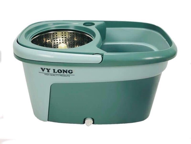 Bộ lau nhà vuông bầu inox cây và mâm rổ đều là inox