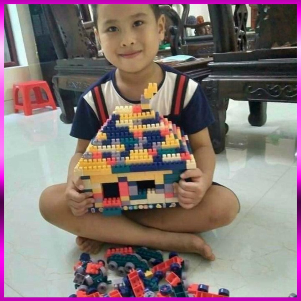 Bộ Xếp Hình Lego 520 Chi Tiết Sáng Tạo Cho Bé Thông Minh