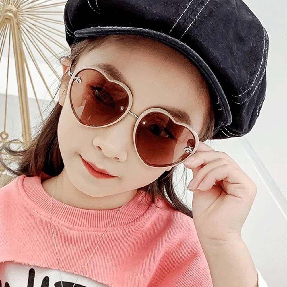USNOW Kính Mát Hình Trái Tim Hoạt Hình Xinh Xắn Cho Bé