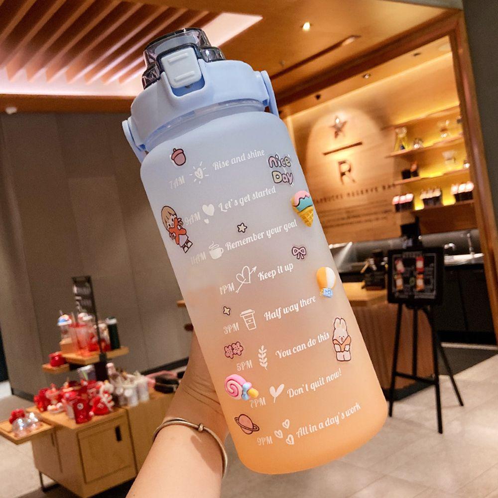 PISTA Bình Nước Thể Thao 3D Có Ống Hút Tiện Lợi Chất Lượng