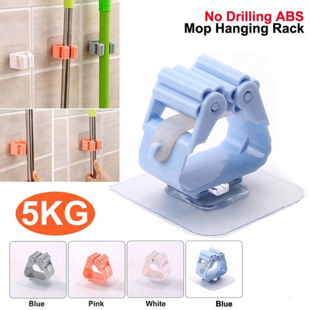 Giá Đỡ Cây Lau Nhà Gắn Tường Siêu Bền Tiện Dụng Cho Phòng Tắm / Nhà Bếp