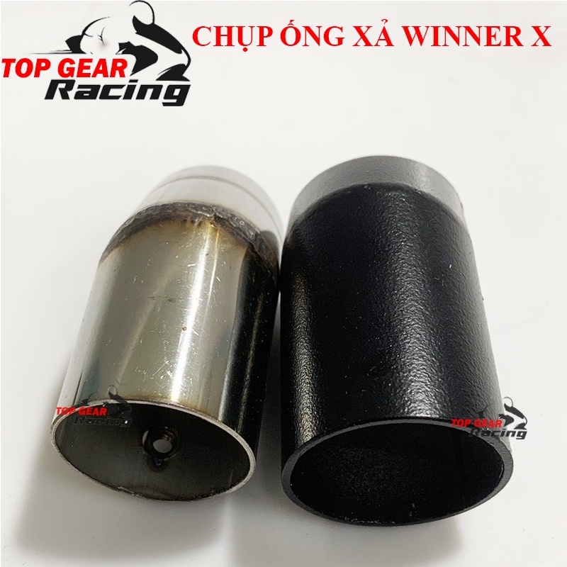 Chụp ống Xả Winner X Chụp đuôi pô Sơn Đen &lt;TOPGEAR&gt;