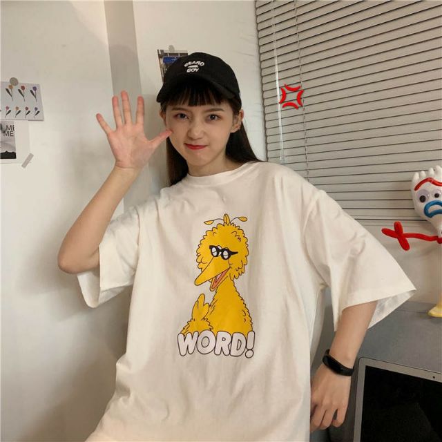 Áo thun tay lỡ Unisex Word