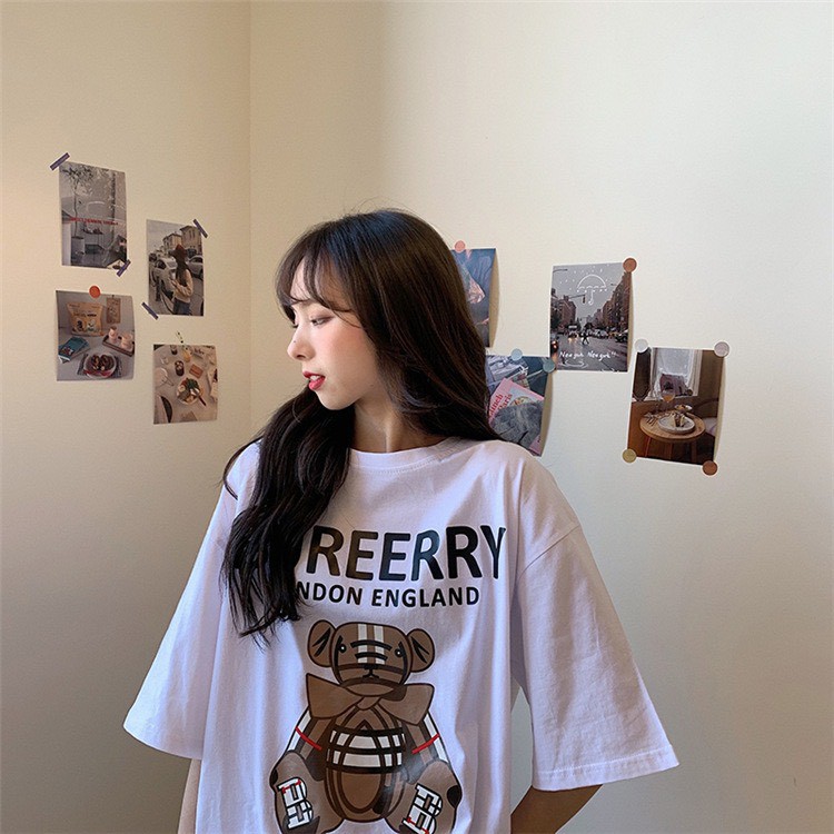 [Hot Nhất 2021] Áo Phông Gấu Dáng Rộng Cotton Sành Điệu
