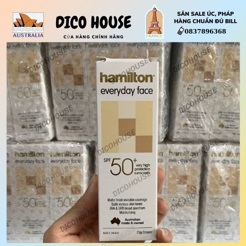 KEM CHỐNG NẮNG HAMILTON Everyday Face SPF 50+ Nội địa Úc 75g