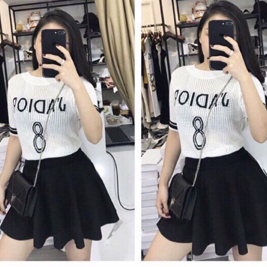 CHÂN VÁY XÒE DÁNG NGẮN có lót bên trong trẻ trung xì teen