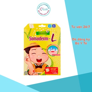 Băng Dán Miếng Hút Mụn Somaderm- L Hàn Quốc, 7,5cmx7,5cm, 1 miếng/hộp Giúp Nhanh Lành Vết Thương, Duy Trì Độ Ẩm, Mờ Sẹo