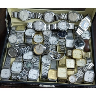 Đồng hồ si nam nữ Nhật Citizen Seiko Alba hàng 2hand chạy pin (máy quazt) mặt vuông thumbnail