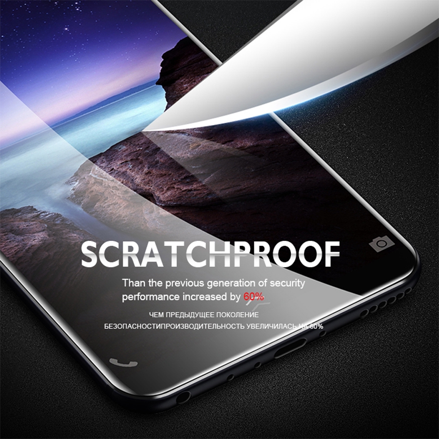 6D Full Cover Full Glue Tempered Glass Samsung Galaxy A7 A9 J4 J6 J8 A6 A8 Plus 2018 J7 J2 Pro Prime Screen Protector