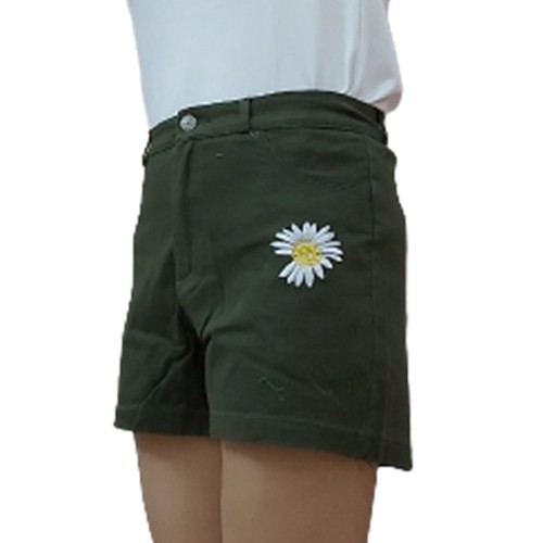 Quần short nữ ống rộng kaki basic, quần đùi kaki nữ dây kéo lưng cao  QSK01 | BigBuy360 - bigbuy360.vn