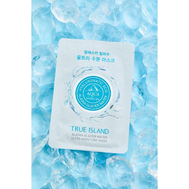 MẶT NẠ CẤP NƯỚC VÀ TÁI TẠO DA ALASKA AQUA GLACIER WATER ULTRA MOISTURE MASK 27ml - DÀNH CHO DA YẾU