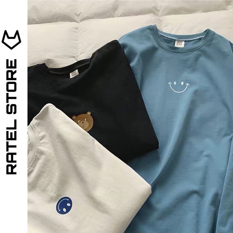 Áo Thun Local Brand Tay Dài Nam Nữ Icon Smile Unisex Form Rộng Mùa Hè