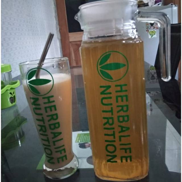 Herbalife Bình Thủy Tinh Pha Lê Đựng Trà Tiện Dụng