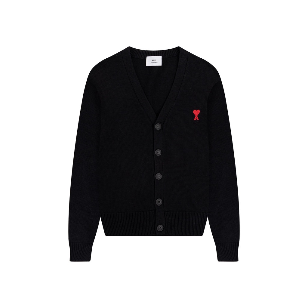 ❤❀  ❤ Áo Khoác Cardigan Dệt Kim Thêu Hình Trái Tim Thời Trang Unisex