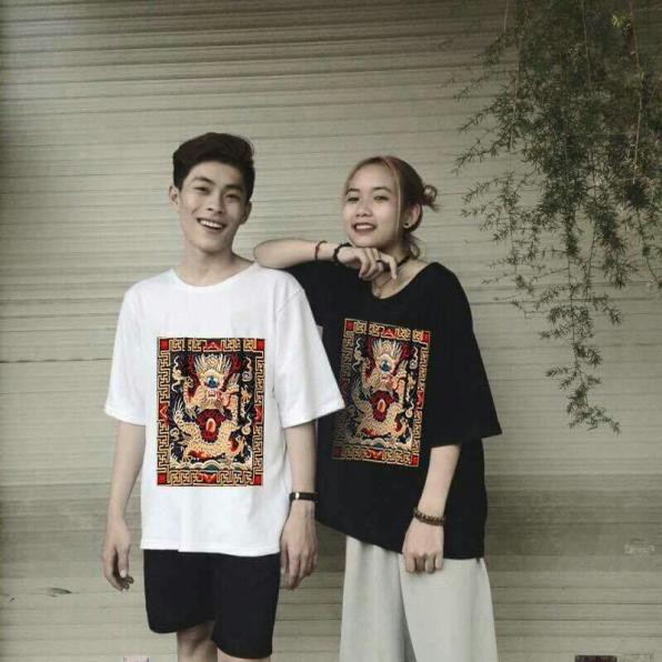 Áo thun teen hình rồng unisex