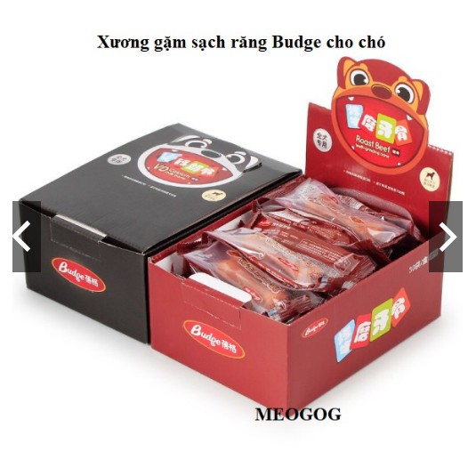 Xương gặm sạch răng Bugde 21g/ gói xương gặm cho chó