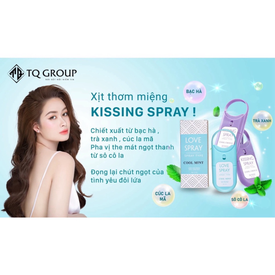 Xịt miệng ❤️𝑭𝒓𝒆𝒆𝒔𝒉𝒊𝒑❤️Xịt thơm miệng love spray