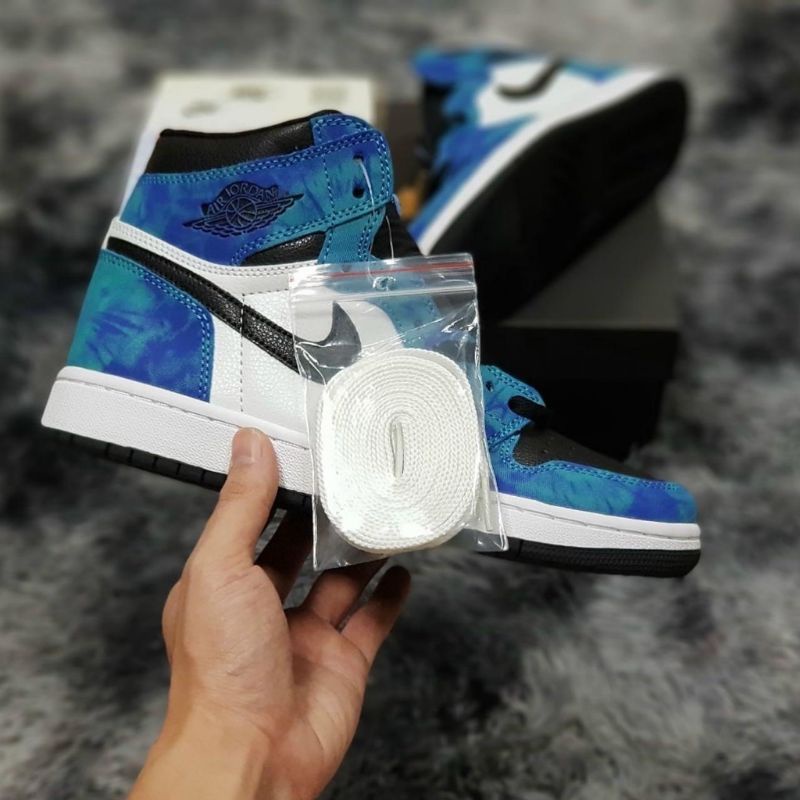 Giầy Sneaker Nike Jordan Xanh Loang Màu SF Cho Nam Và Nữ