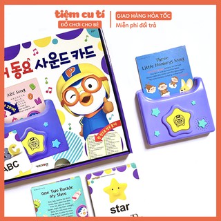 [NEW 2021] Bộ thẻ nhạc Pororo học tiếng anh cho bé - Chính hãng Hàn Quốc