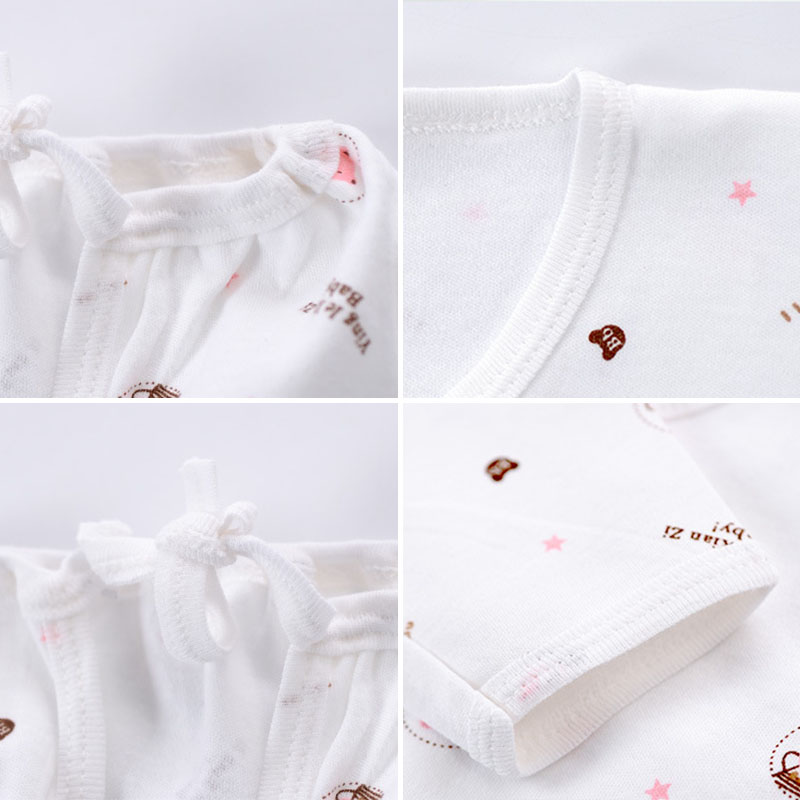 Bộ Quần Áo Cotton Dễ Thương Cho Bé Sơ Sinh Từ 0-3 Tháng Tuổi