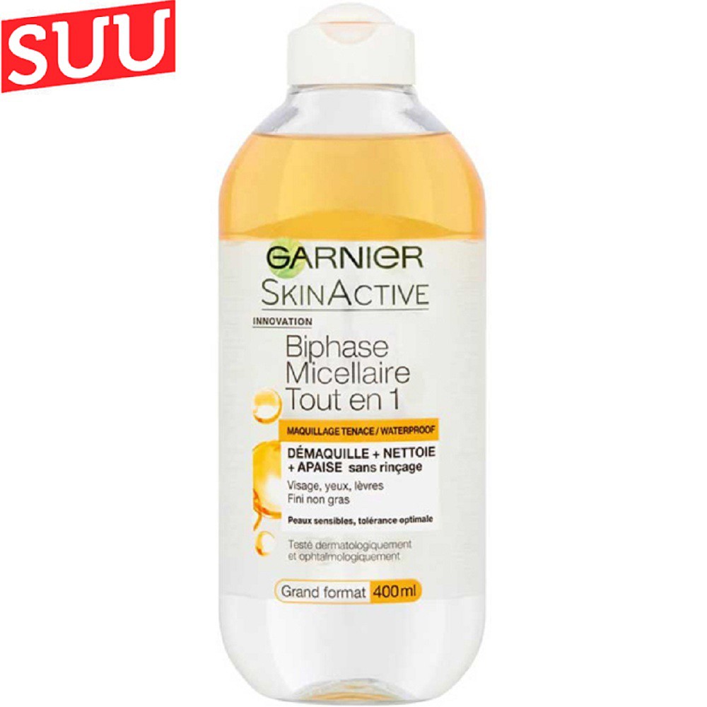 Tẩy trang Garnier SkinActive Biphase Micellaire Tout 1 dành cho hỗn hợp 400ml suu.shop cam kết 100% chính hãng