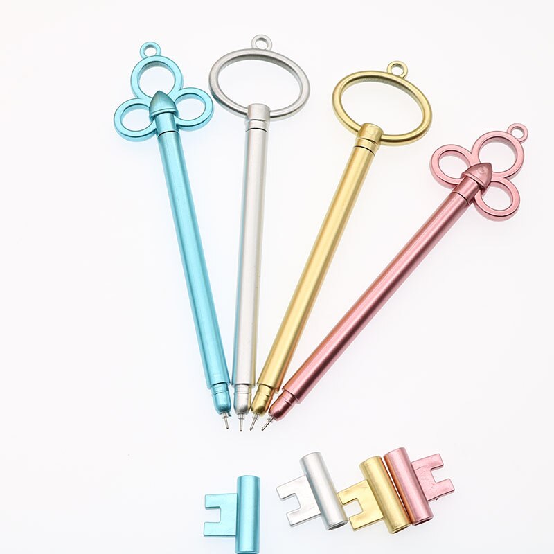 Set 4 Bút Mực Kiểu Dáng Chiếc Chìa Khóa Retro Độc Đáo