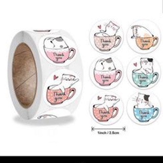Set 10 sticker thank you