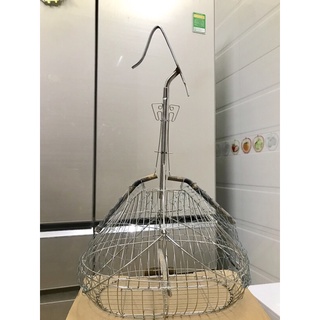 Lồng bẫy khuyên INOX quả đào chất liệu inox không gỉ nan quấn dây siêu nhạy birdcages