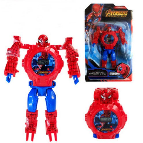 MVP2662 ĐỒNG HỒ TRẺ EM BIẾN HÌNH ROBOT 2 TRONG 1 DÀNH CHO BÉ TRAI BÉ GÁI (NHIỀU NHÂN VẬT)