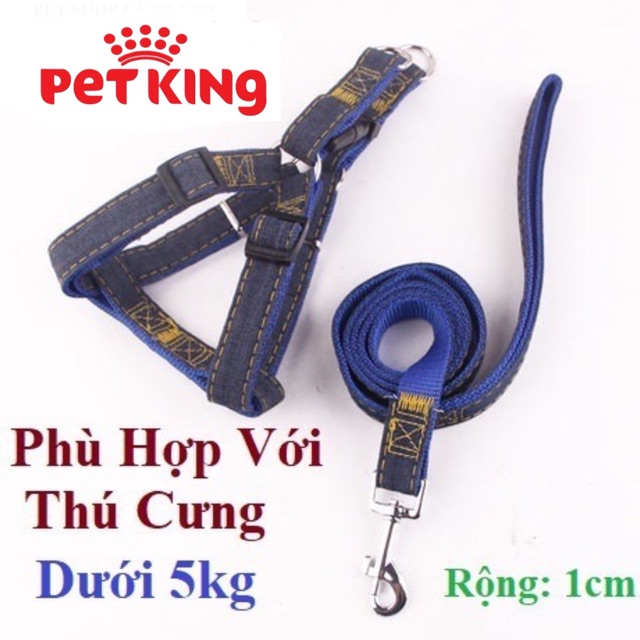 Dây Dắt Kèm Vòng Cổ Dạng Yếm Cho Thú Cưng