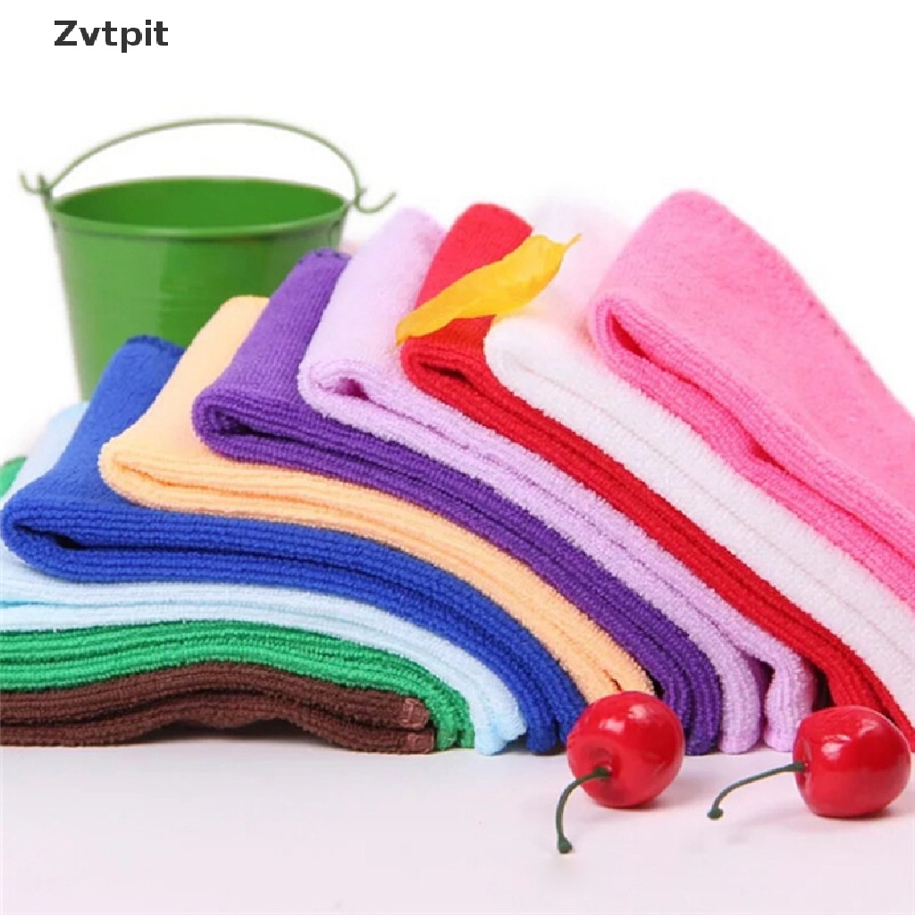 Set 5 khăn lau xe hơi hình vuông bằng sợi microfiber mềm mại