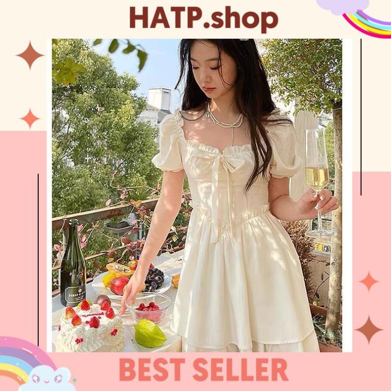 Váy trắng/ váy xoè hai tầng phong cách công chúa  xinh xắn dành cho bạn gai
